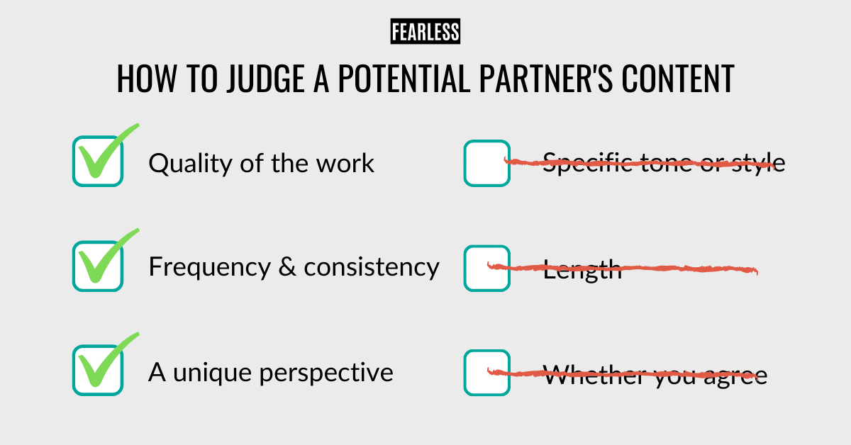 How to Judge a Potential Partner's Content - Choosing a Content Marketing Partner